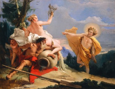 Apollo che insegue Dafne da Giovanni Battista Tiepolo