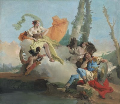 Armida incontra il Rinaldo dormiente, 1742-45 da Giovanni Battista Tiepolo