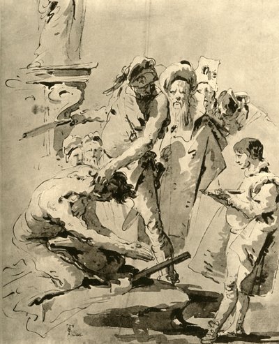Decapitazione di un santo, metà 18° secolo, 1928 da Giovanni Battista Tiepolo