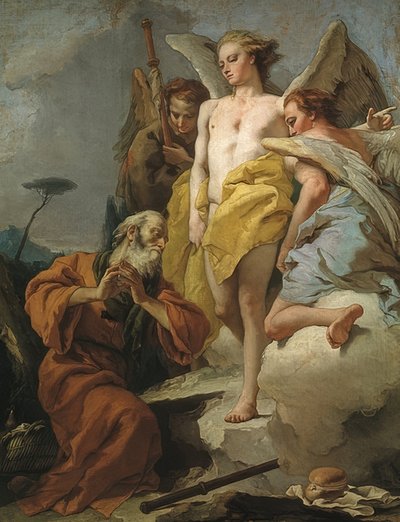 Visita dei tre angeli ad Abramo, ca. 1770 da Giovanni Battista Tiepolo
