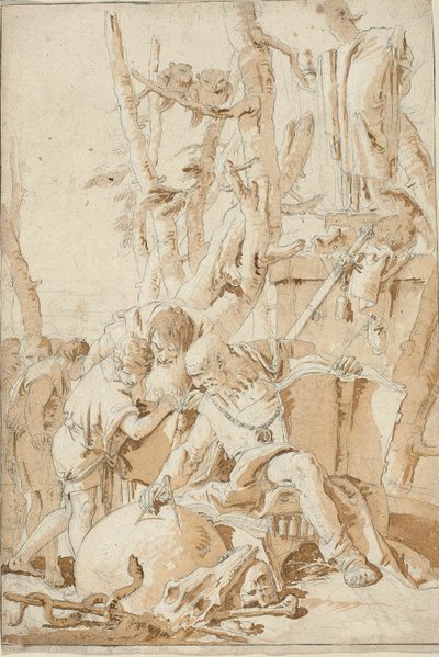 Democrito ed Eraclito ridono e si addolorano per le follie del mondo da Giovanni Battista Tiepolo