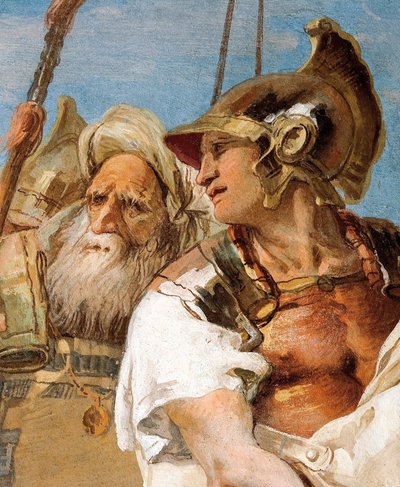 (dettaglio) Enea, da Enea presenta Cupido, travestito da Ascanio, a Didone, dalla Stanza dell