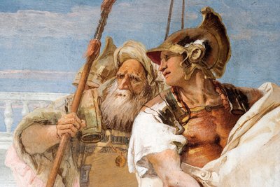 (dettaglio) Enea, da Enea presenta Cupido, travestito da Ascanio, a Didone, dalla Stanza dell