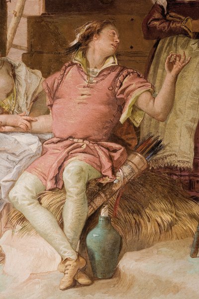 Dettaglio di Medoro da Angelica e Medoro che si congedano dai contadini, dalla Stanza dell