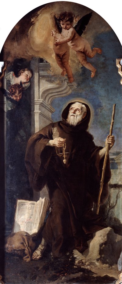 Estasi di San Francesco di Paola, XVIII secolo da Giovanni Battista Tiepolo