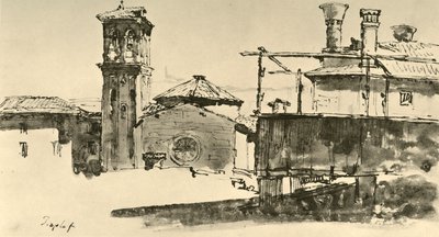 Gruppo di edifici, metà XVIII secolo, 1928 da Giovanni Battista Tiepolo