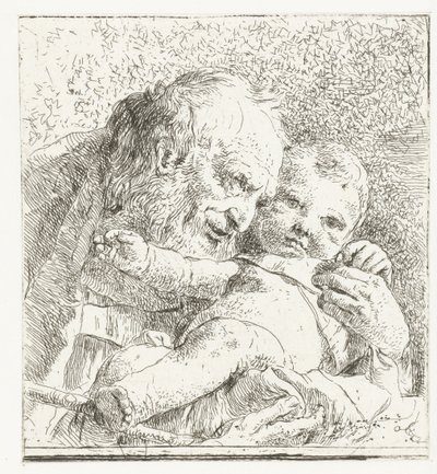San Giuseppe con il Bambino Gesù in braccio da Giovanni Battista Tiepolo