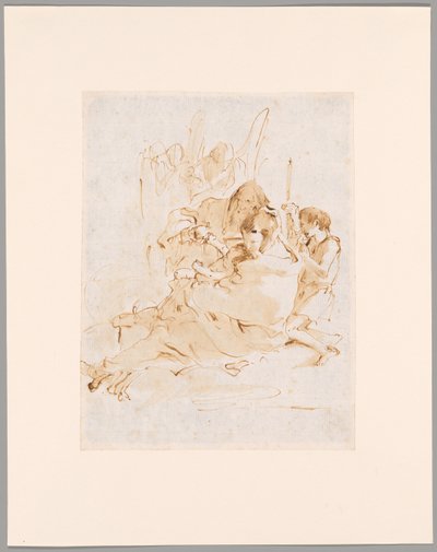 Sacra Famiglia con San Giovanni e due angeli da Giovanni Battista Tiepolo