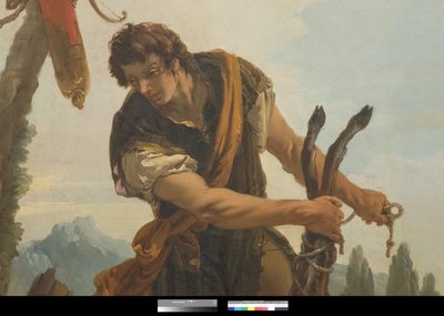 Cacciatore con cervo, 1718 da Giovanni Battista Tiepolo