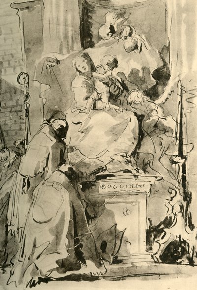 Madonna in trono e due vescovi, metà XVIII secolo, 1928 da Giovanni Battista Tiepolo