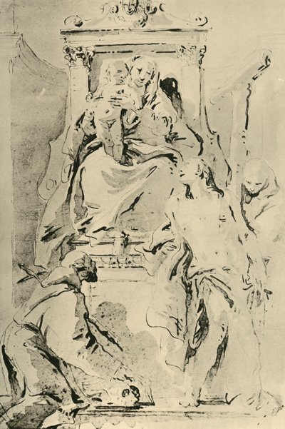 Madonna in trono con santi, metà XVIII secolo, 1928 da Giovanni Battista Tiepolo