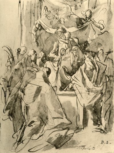 Madonna in trono con santi, metà XVIII secolo, 1928 da Giovanni Battista Tiepolo