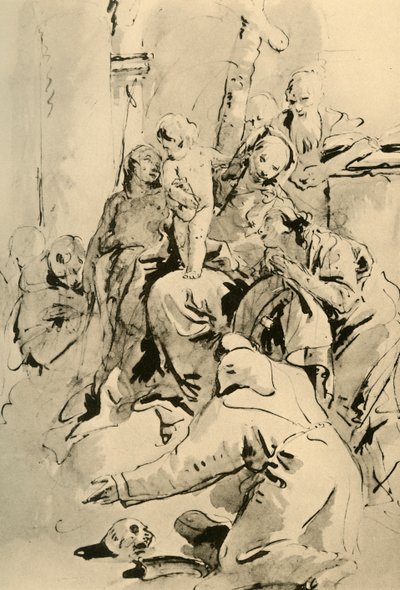 Madonna con santi, metà XVIII secolo, 1928 da Giovanni Battista Tiepolo