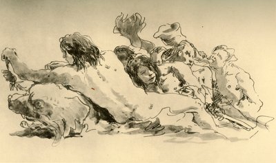 Nereidi e Tritone, c1753-1762, 1928 da Giovanni Battista Tiepolo