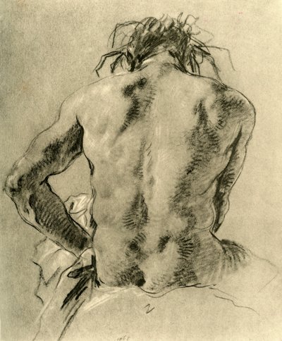 Nudo di schiena, 1751, 1928 da Giovanni Battista Tiepolo
