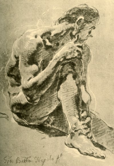 Nudo seduto, 1715-1716, 1928 da Giovanni Battista Tiepolo