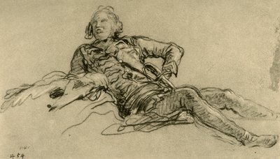 Ufficiale a riposo, 1752-1753, 1928 da Giovanni Battista Tiepolo