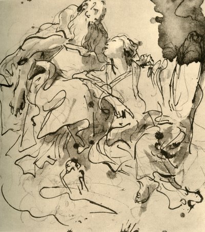 Vecchio e giovane donna, 1761, 1928 da Giovanni Battista Tiepolo