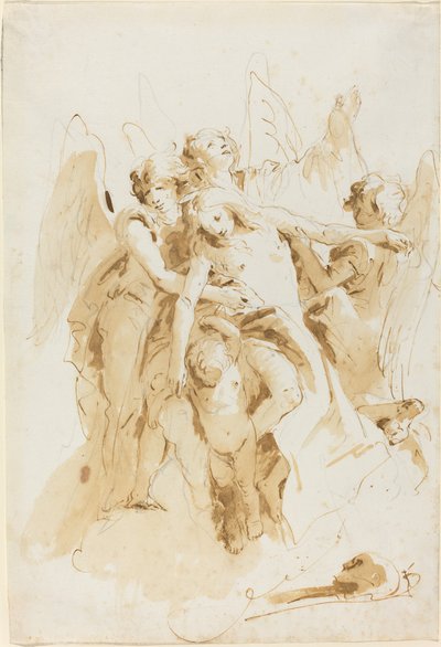 Santa Maria Maddalena sollevata dagli angeli da Giovanni Battista Tiepolo