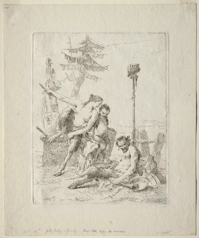 Scherzi di Fantasia: Il satiro felice e la sua famiglia da Giovanni Battista Tiepolo