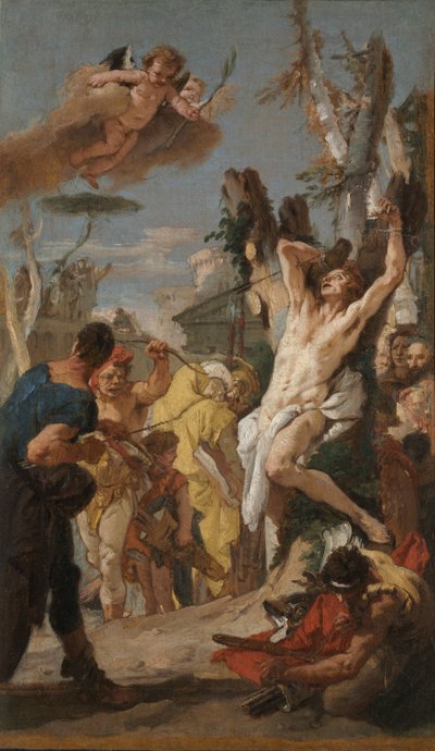 Studio per "Il martirio di San Sebastiano" (per il monastero agostiniano di Diessen, Germania) da Giovanni Battista Tiepolo