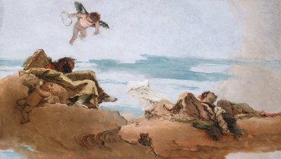 Studio per un soffitto con la personificazione del Consiglio da Giovanni Battista Tiepolo