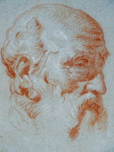 Studio del busto di Giulio Contarini visto da sinistra da Giovanni Battista Tiepolo