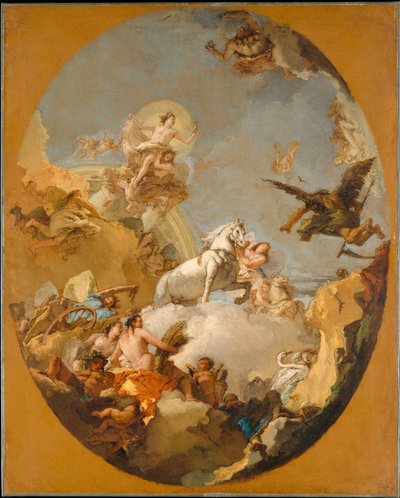 Der Wagen der Aurora da Giovanni Battista Tiepolo