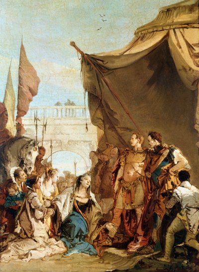 La famiglia di Dario davanti ad Alessandro, 333 a.C., ca. 1745 da Giovanni Battista Tiepolo