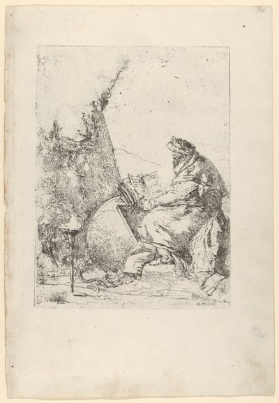 Il Filosofo, dagli Scherzi da Giovanni Battista Tiepolo
