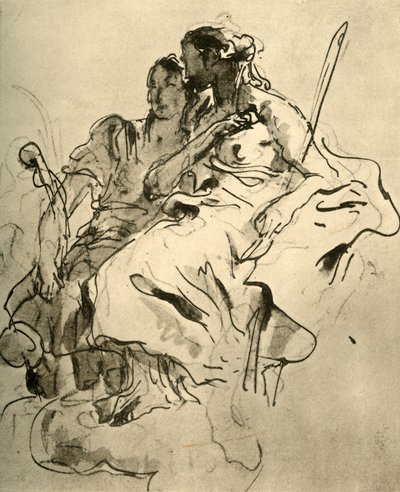Due giovani donne, metà del XVIII secolo, 1928 da Giovanni Battista Tiepolo