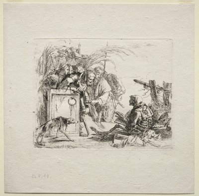 Vari Capricci: La morte dà udienza, 1785 da Giovanni Battista Tiepolo