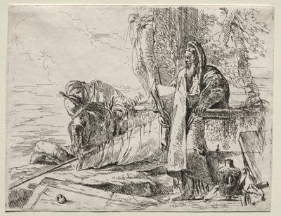 Vari capricci: Il filosofo con un libro da Giovanni Battista Tiepolo