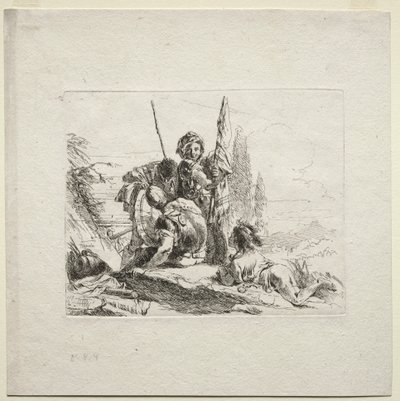 Varie capricci: I tre soldati e il ragazzo da Giovanni Battista Tiepolo