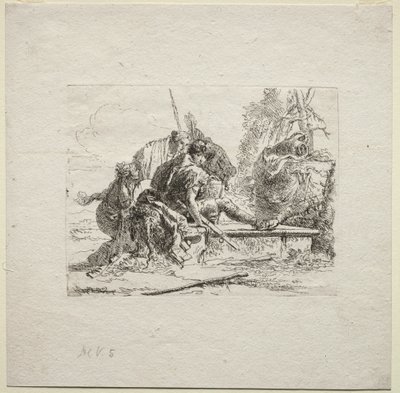 Vari capricci: I due soldati e le due donne da Giovanni Battista Tiepolo