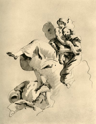 Venere e Cupido, metà XVIII secolo, 1928 da Giovanni Battista Tiepolo