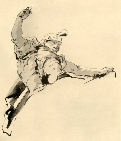 Guerriero in piedi sulle nuvole, metà XVIII secolo, 1928 da Giovanni Battista Tiepolo