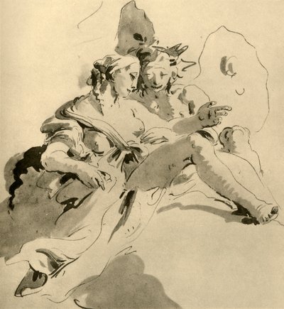 Zefiro e Flora, metà del XVIII secolo, 1928 da Giovanni Battista Tiepolo