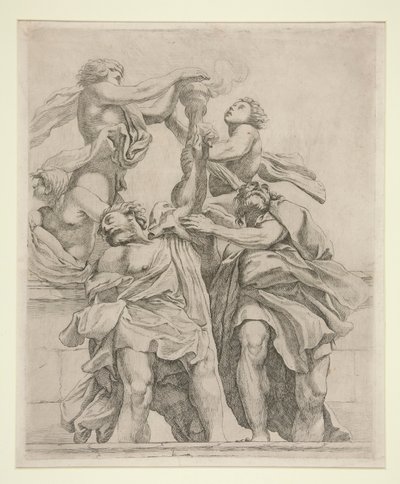 Due apostoli e tre angeli da Giovanni Battista Vanni