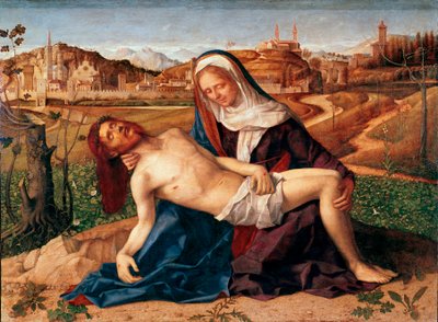 Cristo morto tra le braccia della Vergine Pietà da Giovanni Bellini
