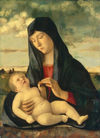 Madonna col Bambino in un paesaggio, ca. 1480-1485 da Giovanni Bellini