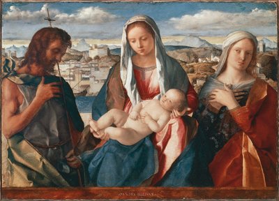 Madonna col Bambino con San Giovanni Battista e un Santo da Giovanni Bellini
