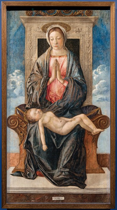 Madonna con bambino dormiente, di Giovanni Bellini, c.1470. da Giovanni Bellini