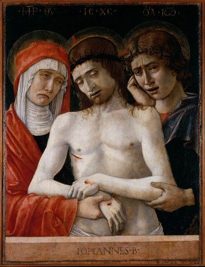 Pietà con Madonna e San Giovanni Evangelista da Giovanni Bellini