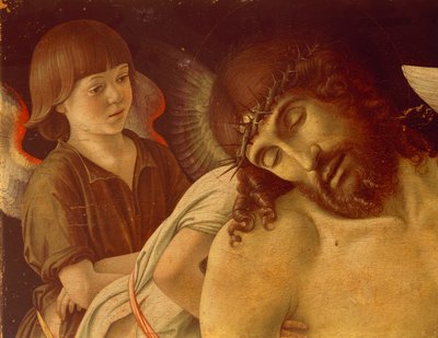 Pietà o Cristo morto sorretto dagli angeli (dettaglio) da Giovanni Bellini