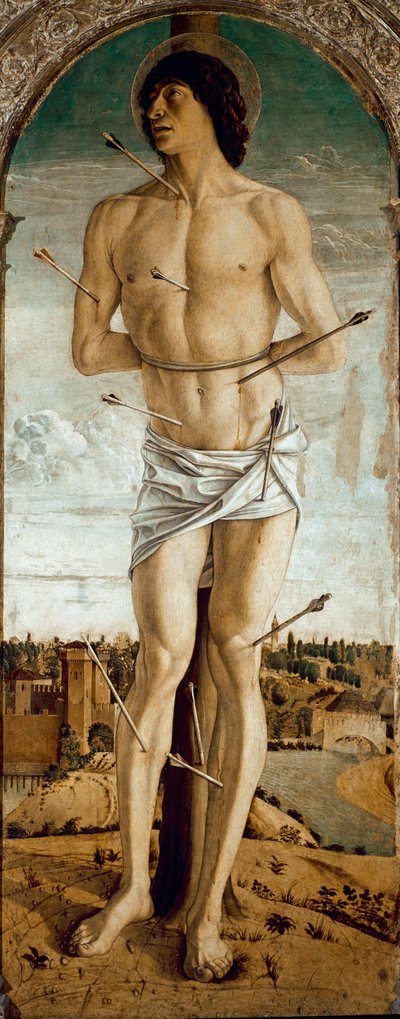 Polittico di San Vincenzo Ferrer: San Sebastiano da Giovanni Bellini