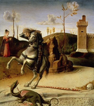 San Giorgio e il Drago, (dettaglio della predella) da Giovanni Bellini