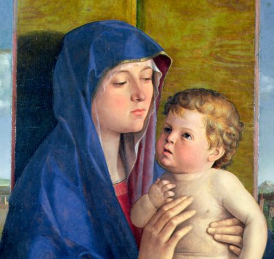 Vergine della Pera (dettaglio) da Giovanni Bellini