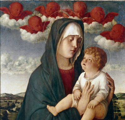 Vergine con bambino e angeli (dettaglio) da Giovanni Bellini