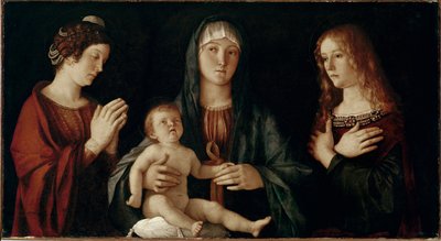 Vergine con bambino con Santa Caterina e Santa Maria Maddalena da Giovanni Bellini